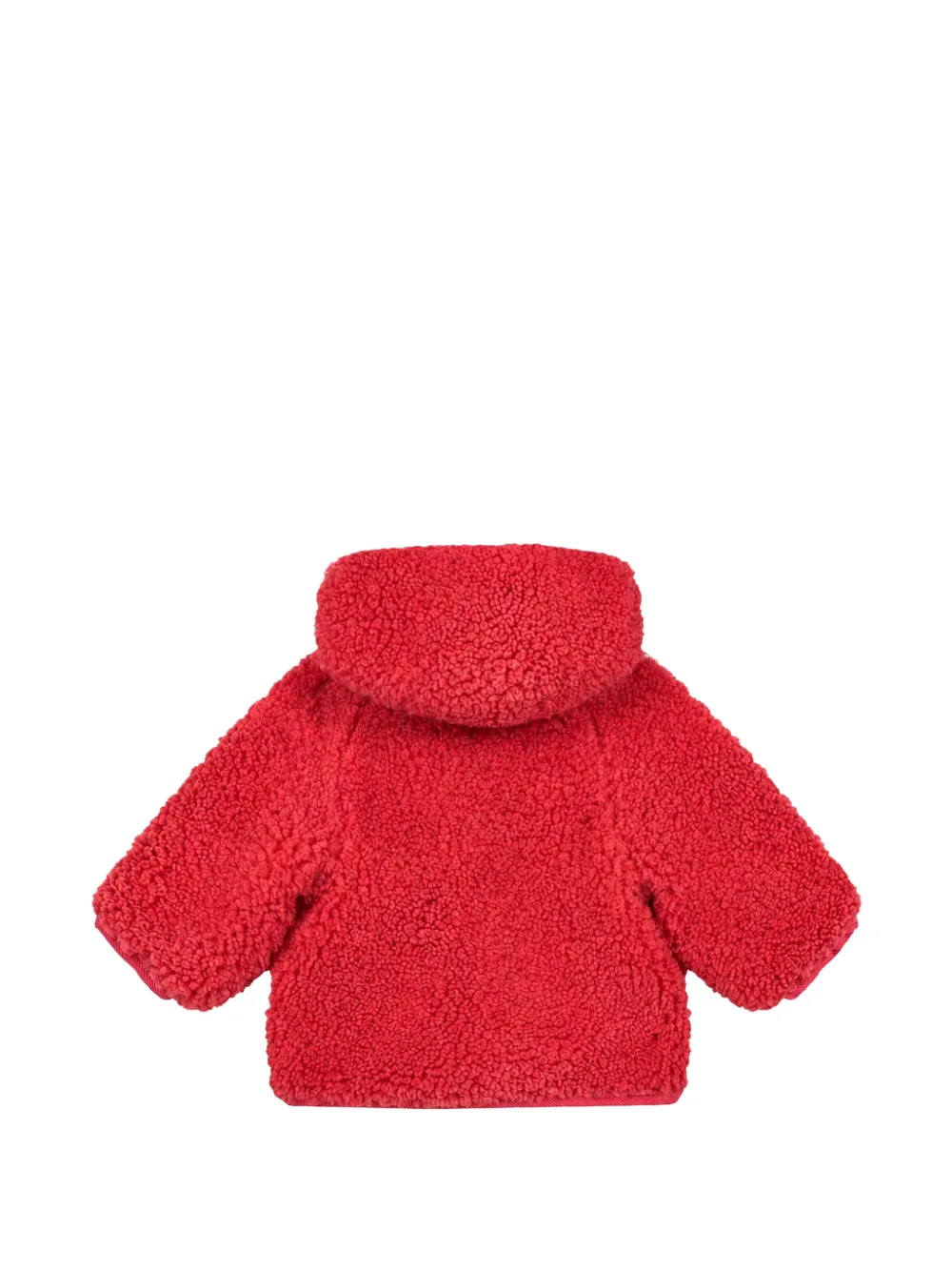 Bonton Piper hooded fleece-texture jacket Roze