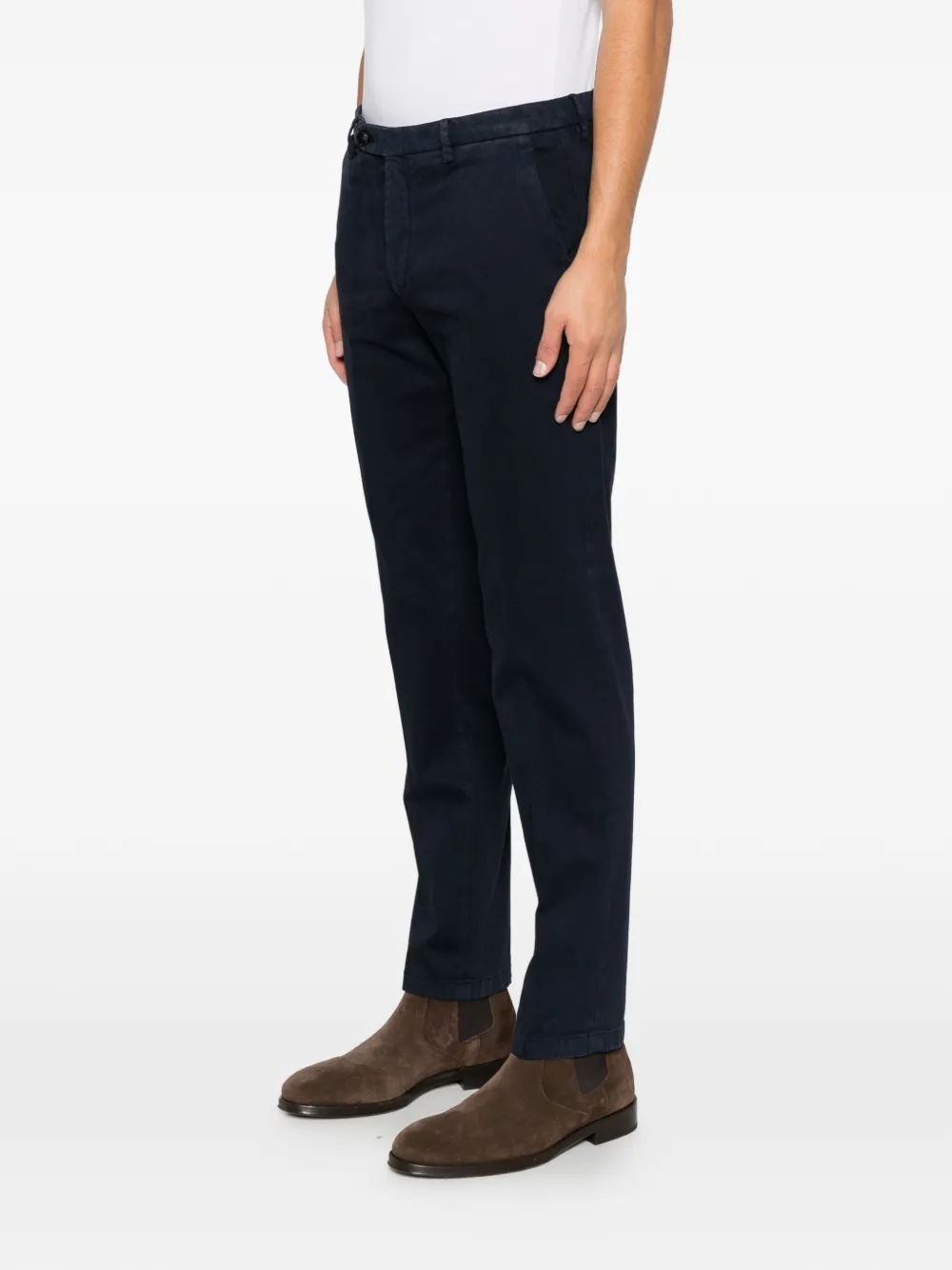 Briglia 1949 slim-fit tailored trousers Blauw