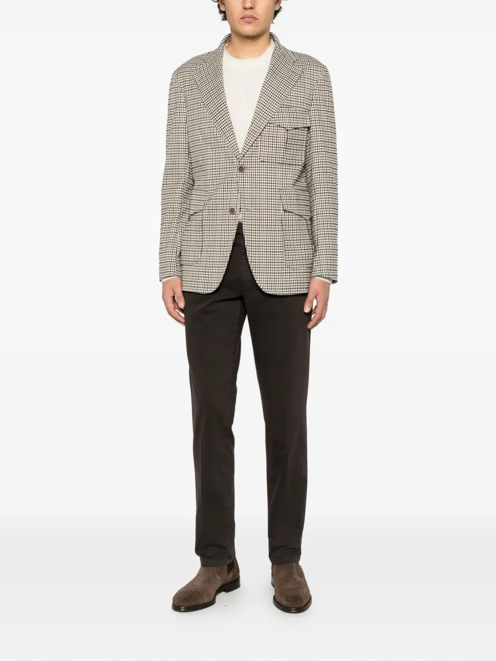 Briglia 1949 straight-leg chino trousers Bruin