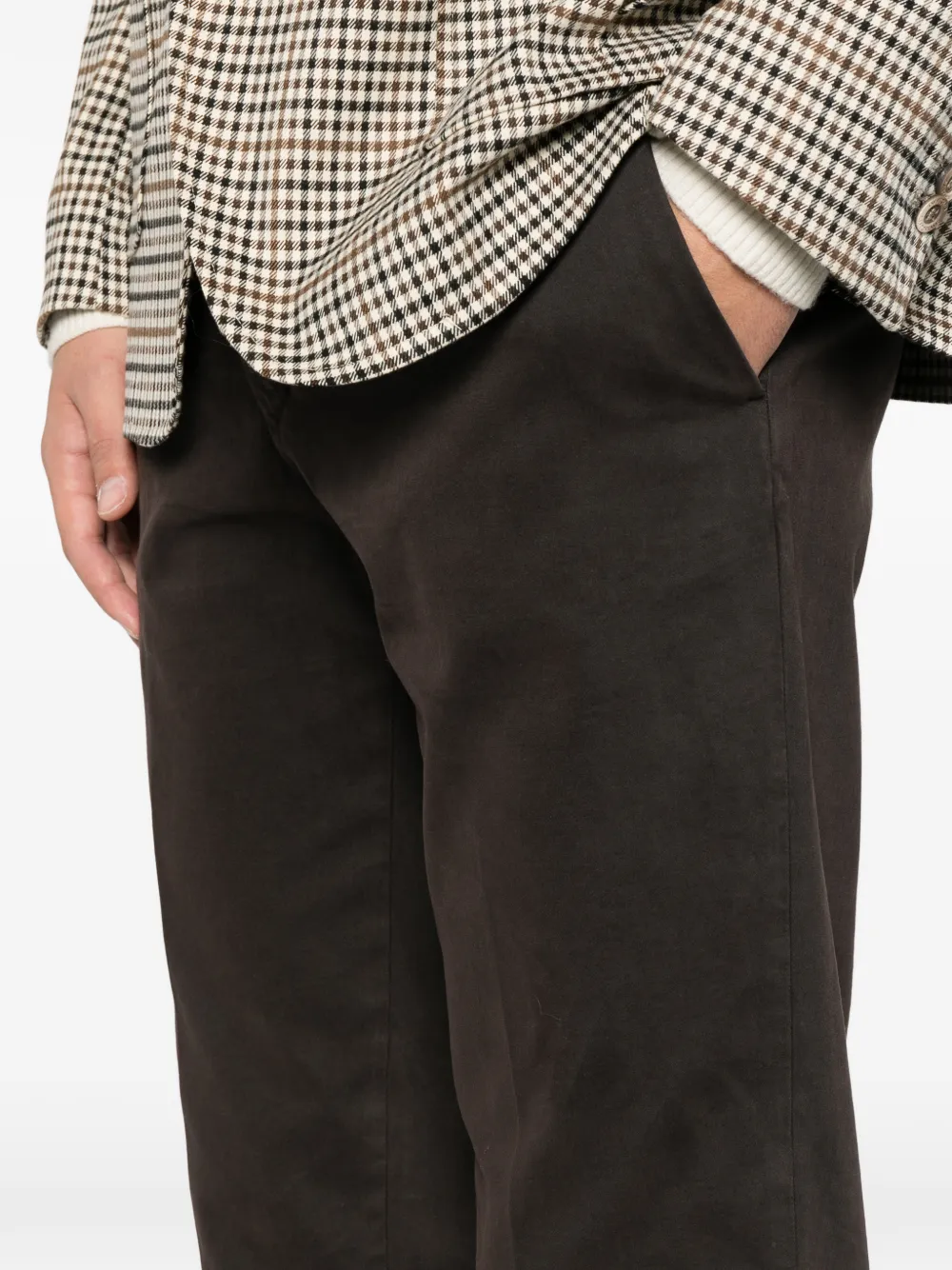 Briglia 1949 straight-leg chino trousers Bruin