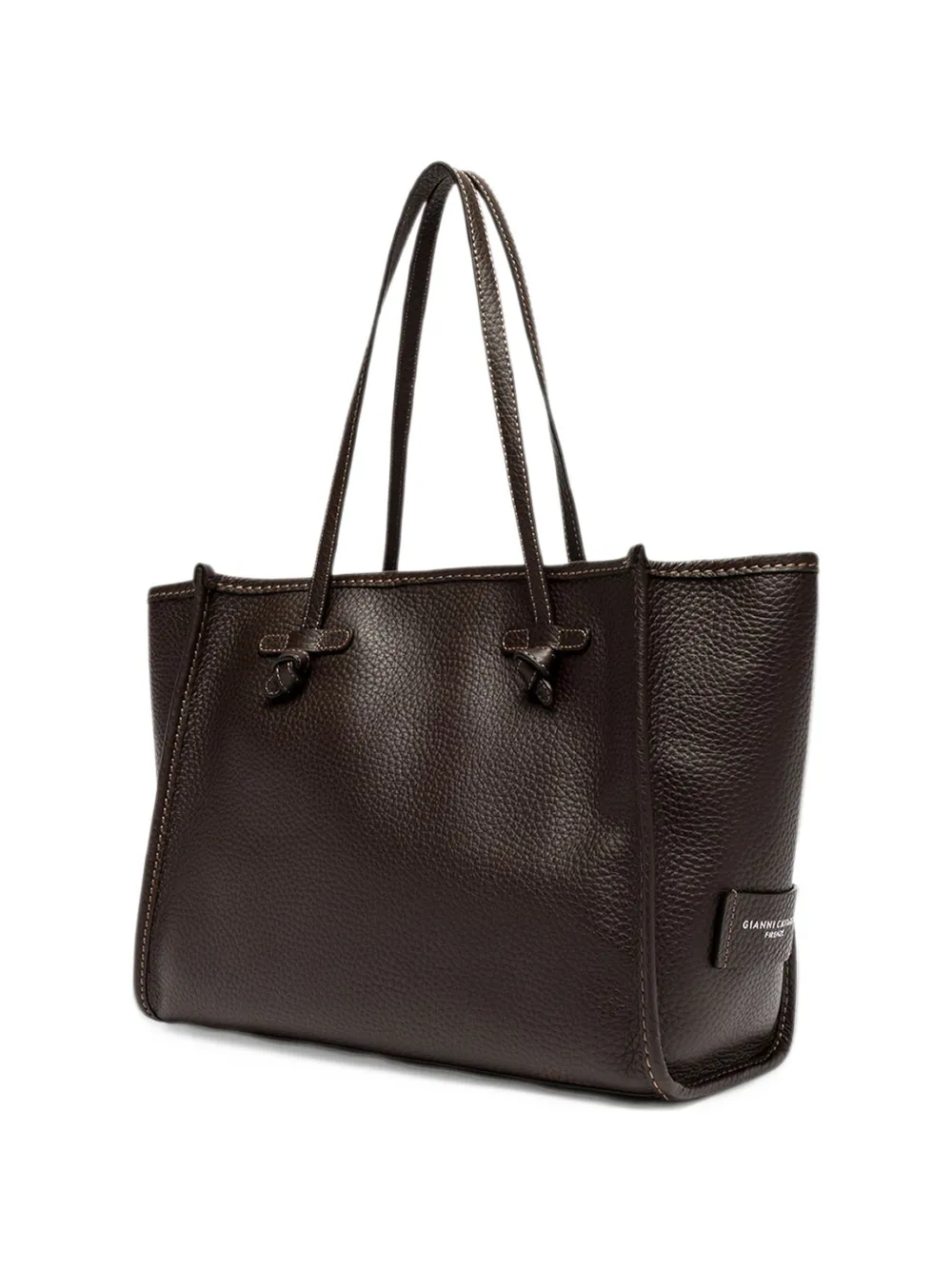 GIANNI CHIARINI Marcella leather tote bag Bruin