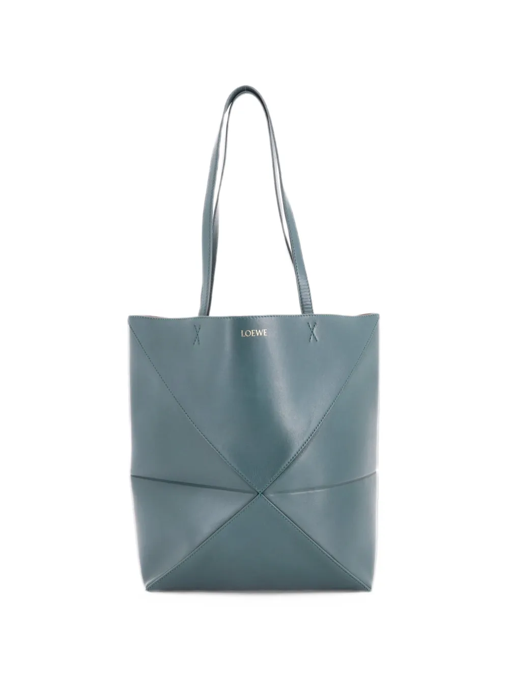Loewe Pre-Owned Puzzle Fold Leather Medium tote bag - Verde