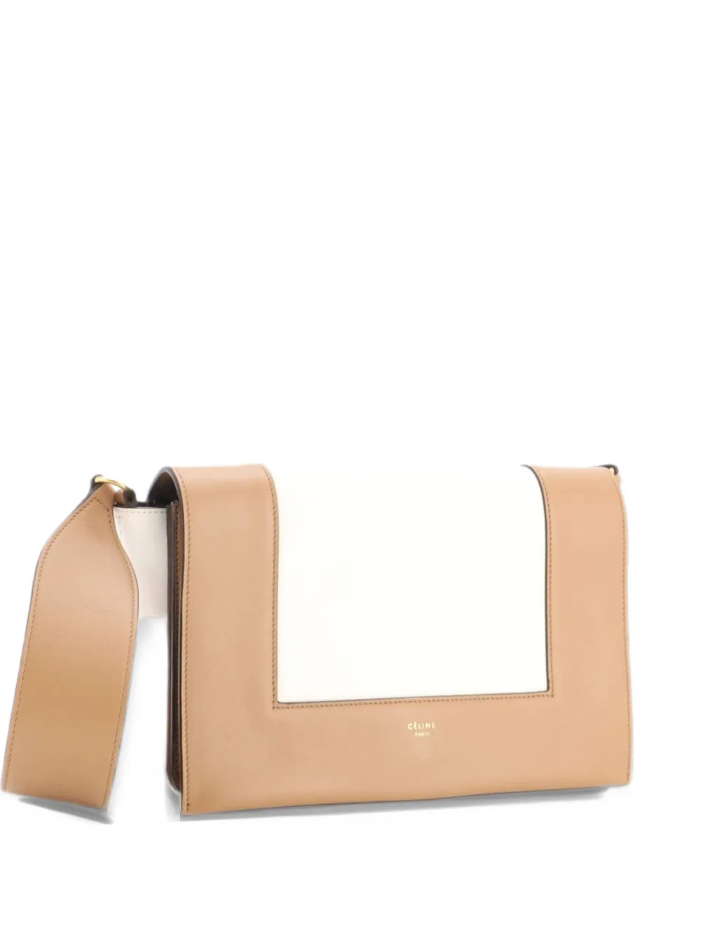 Celine Pre-Owned Frame Leather Medium shoulder bag - Marrone