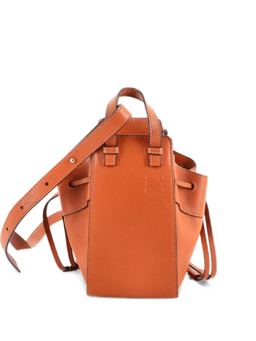 Loewe Pre-Owned Hammock Bag Leather Mini hobo bag - Brown