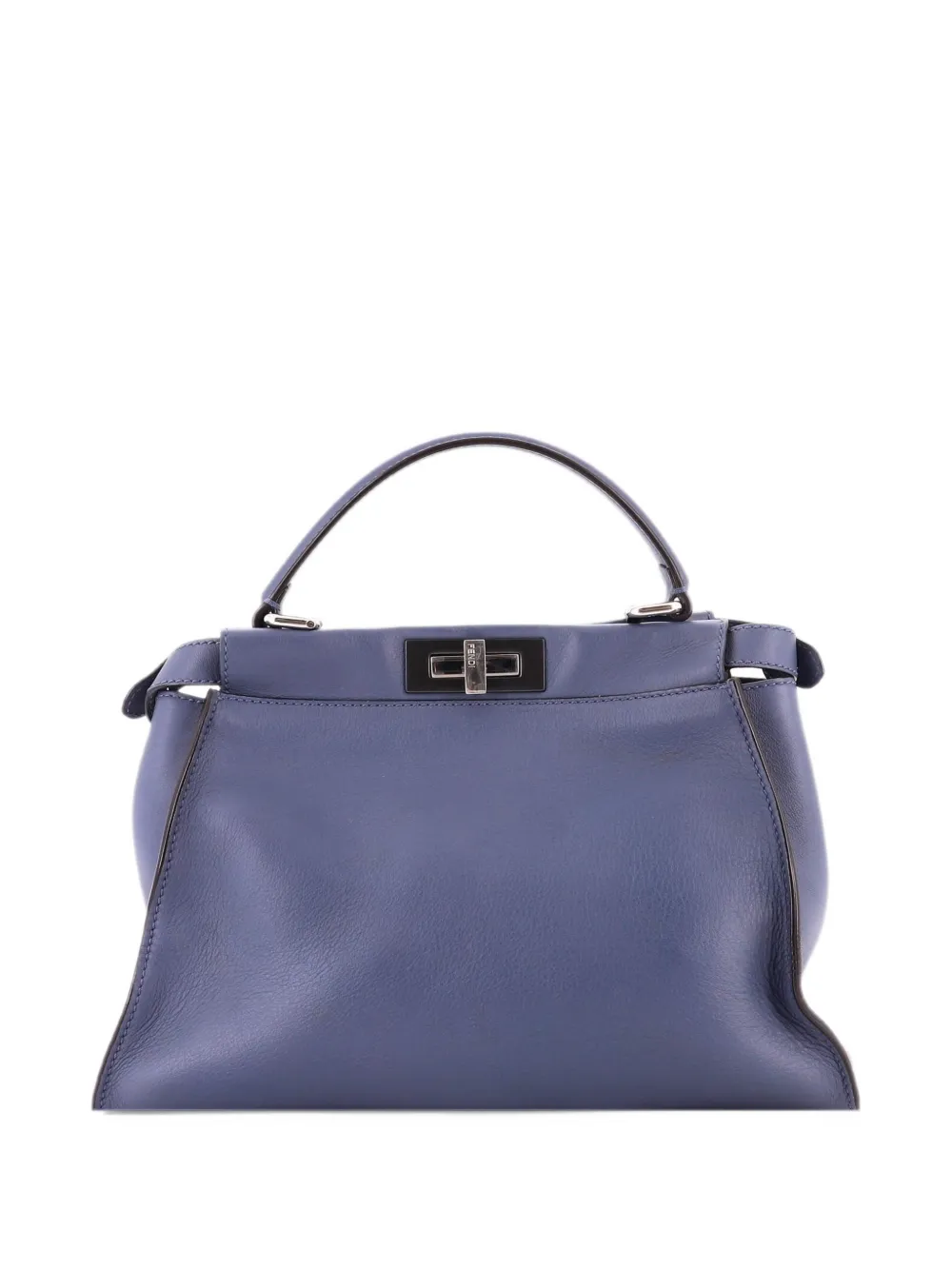 Fendi Pre-Owned Peekaboo Bag Rigid Leather Regular satchel - Blue