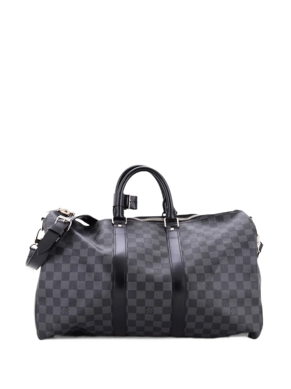 Louis Vuitton Pre-Owned Keepall Bandouliere Bag Damier Graphite 45 travel bag - Black