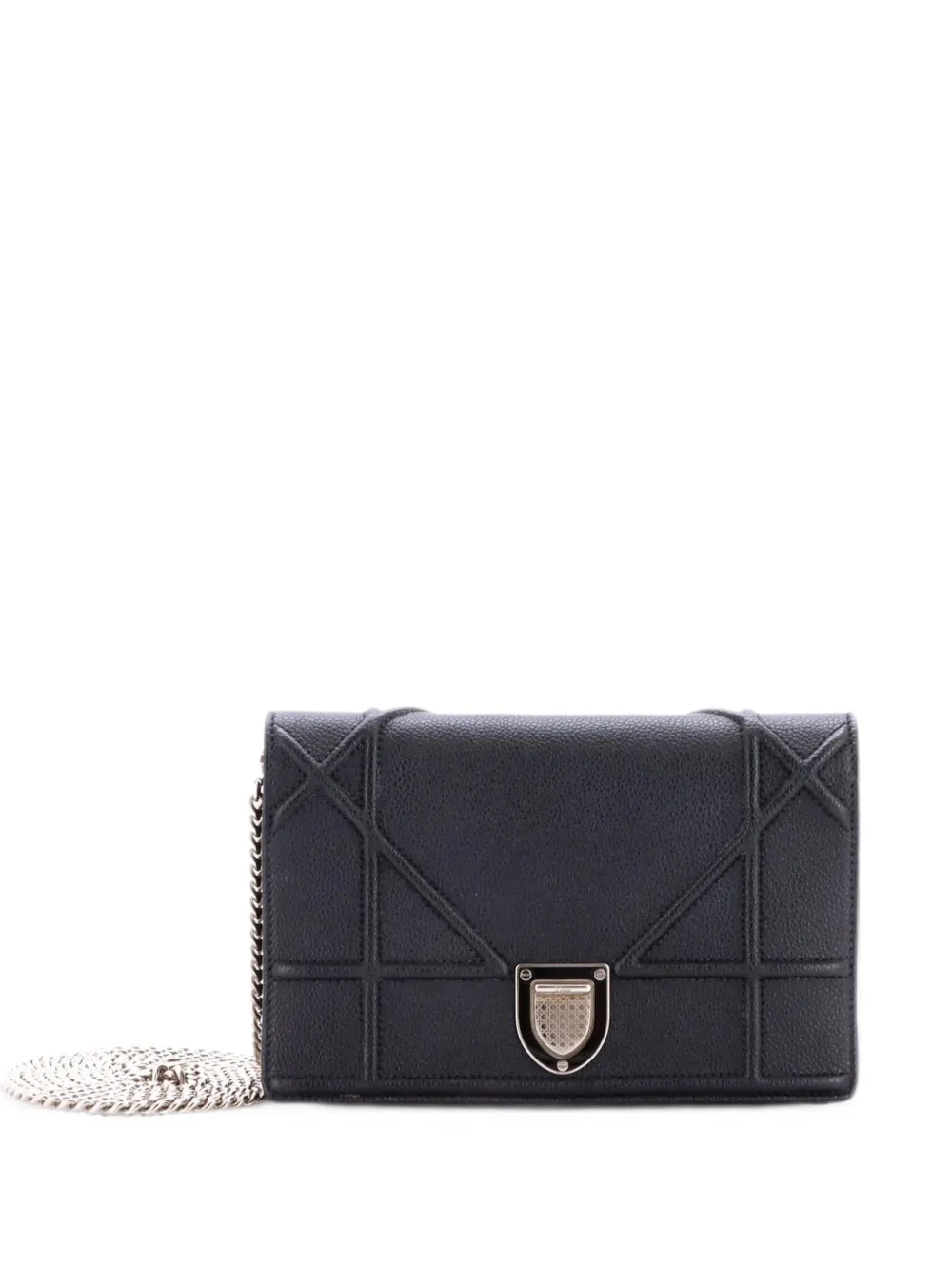 Christian Dior Pre-Owned Diorama Wallet on Chain Leather clutch bag - Black