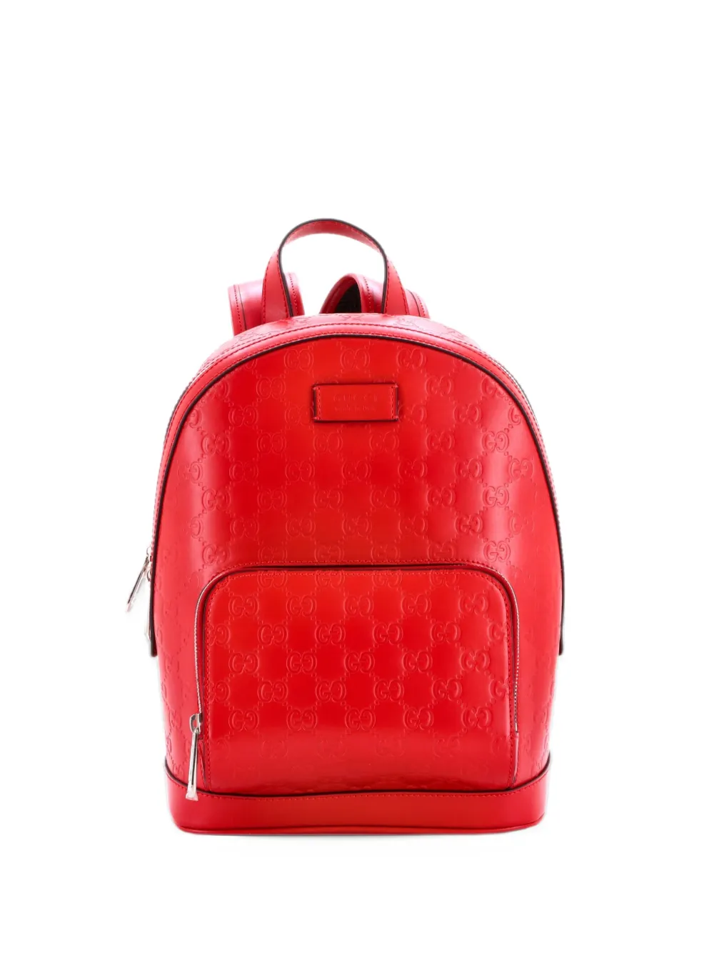 Gucci Pre-Owned Signature Pocket Guccissima Leather Small backpack - Rosso