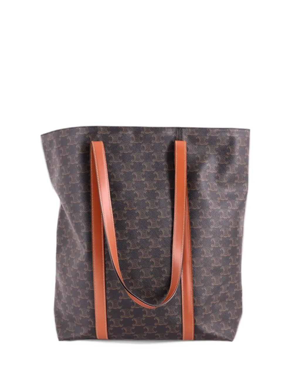 Celine Pre-Owned Museum Shopper Tote Triomphe Canvas Tall shoulder bag - Marrone