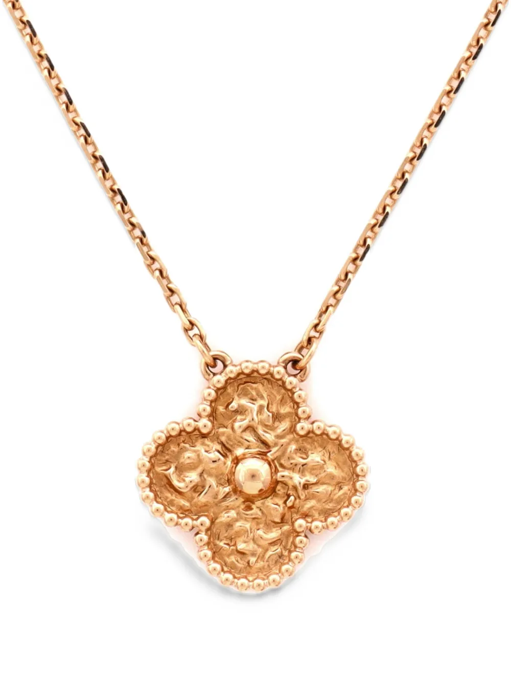 Van Cleef & Arpels Pre-Owned Vintage Alhambra Pendant 18K Rose Gold necklace - Rosa