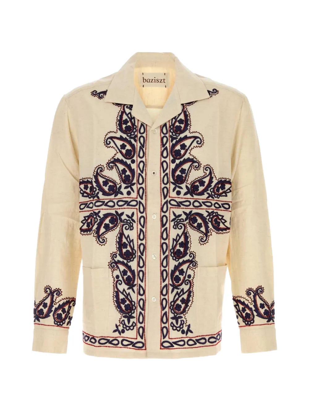 Baziszt Memento paisley-embroidered shirt - Toni neutri