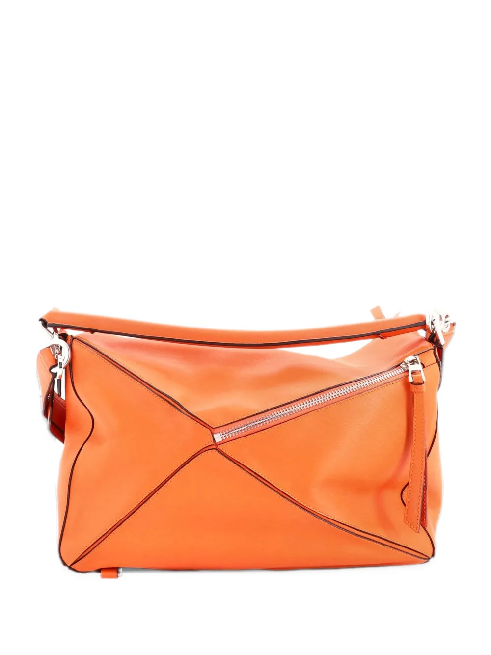 Loewe Pre-Owned Puzzle Bag Leather Large satchel - Orange