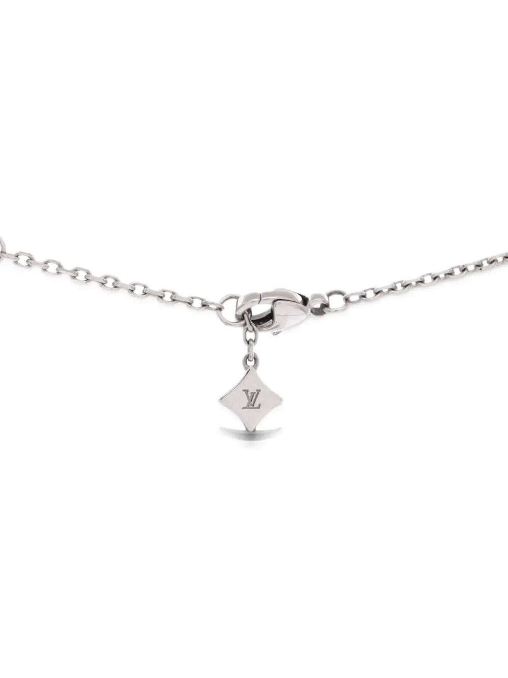 Louis Vuitton Pre-Owned Idylle Blossom 18K White Gold and Diamonds necklace - Silver