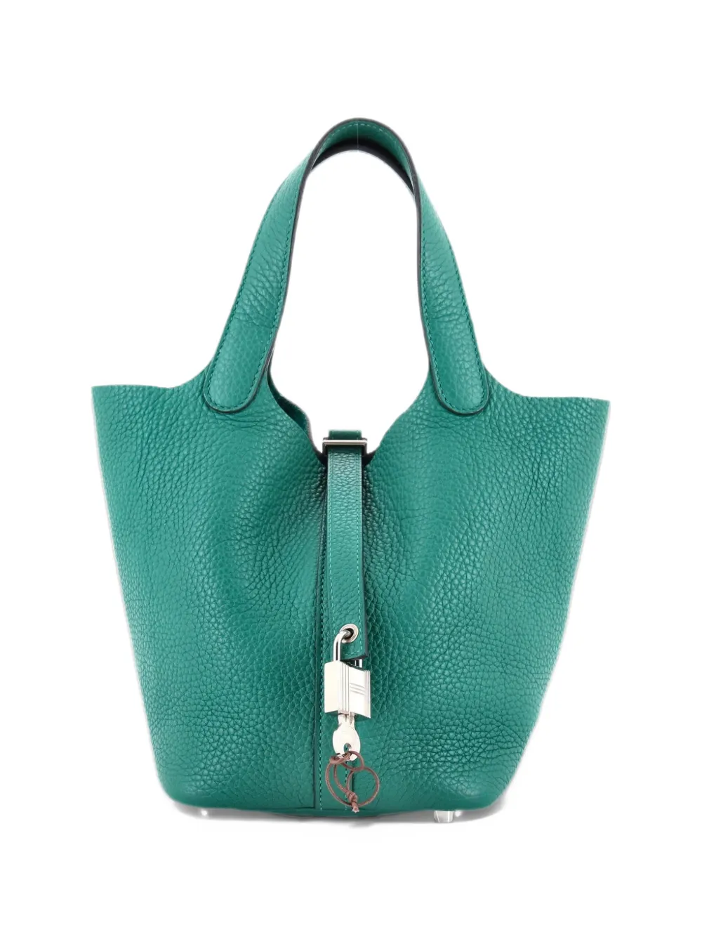 Hermès Pre-Owned Picotin Lock Bag Clemence PM bucket bag - Verde