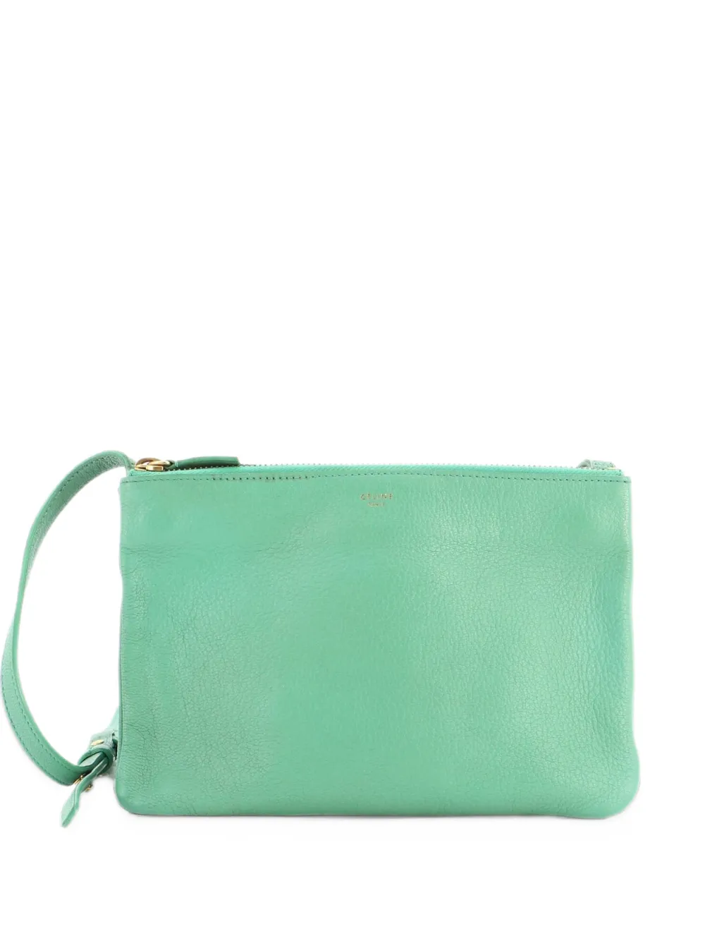 Celine Pre-Owned Trio Leather Small crossbody bag - Green