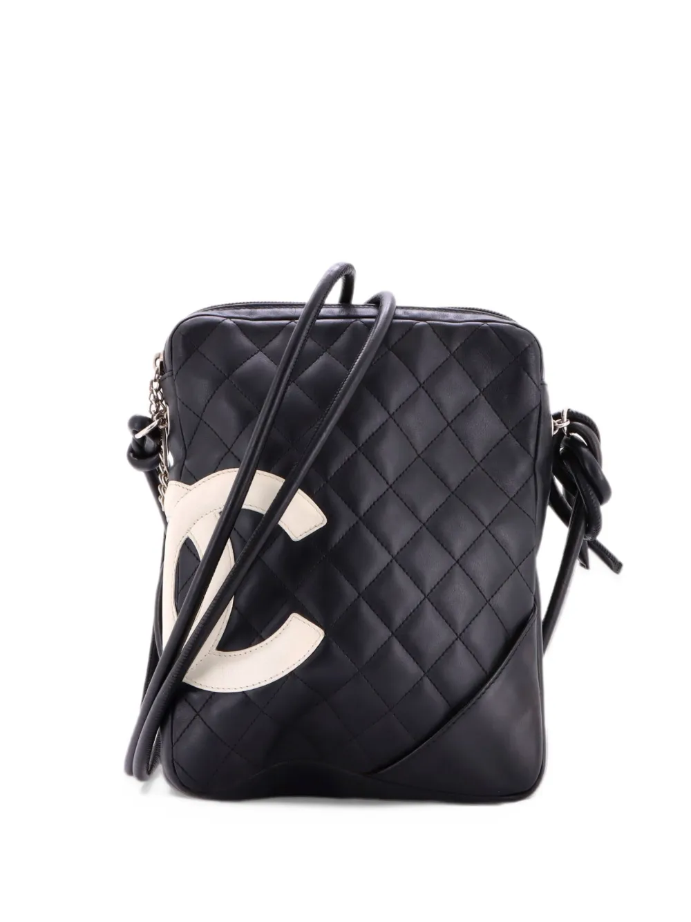 CHANEL Pre-Owned Cambon Quilted Leather Medium crossbody bag - Nero