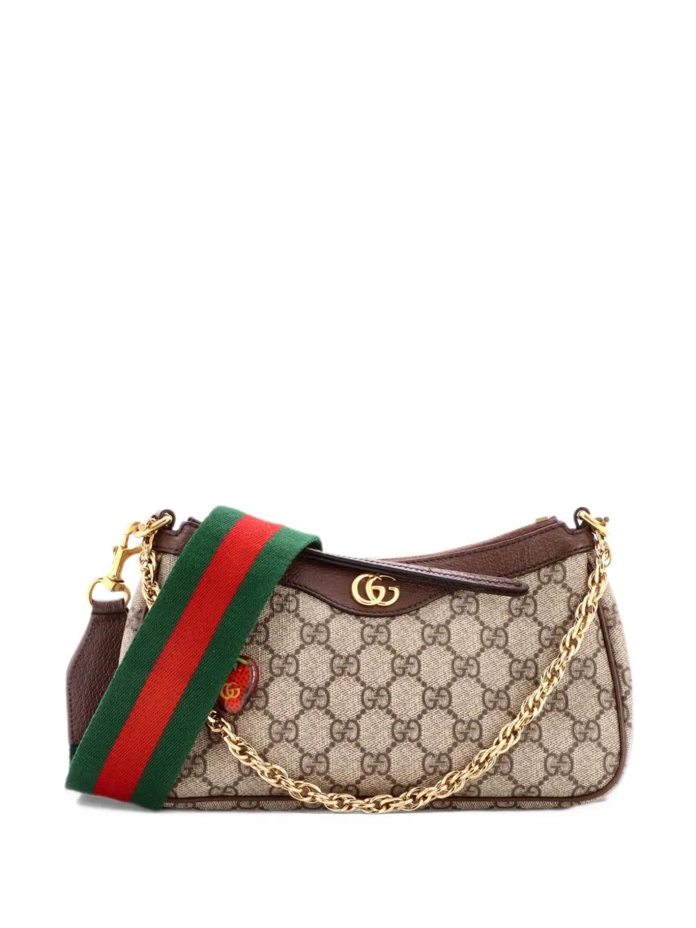 Gucci Pre-Owned Ophidia Charm Shoulder Bag GG Coated Canvas Small crossbody bag - Marrone