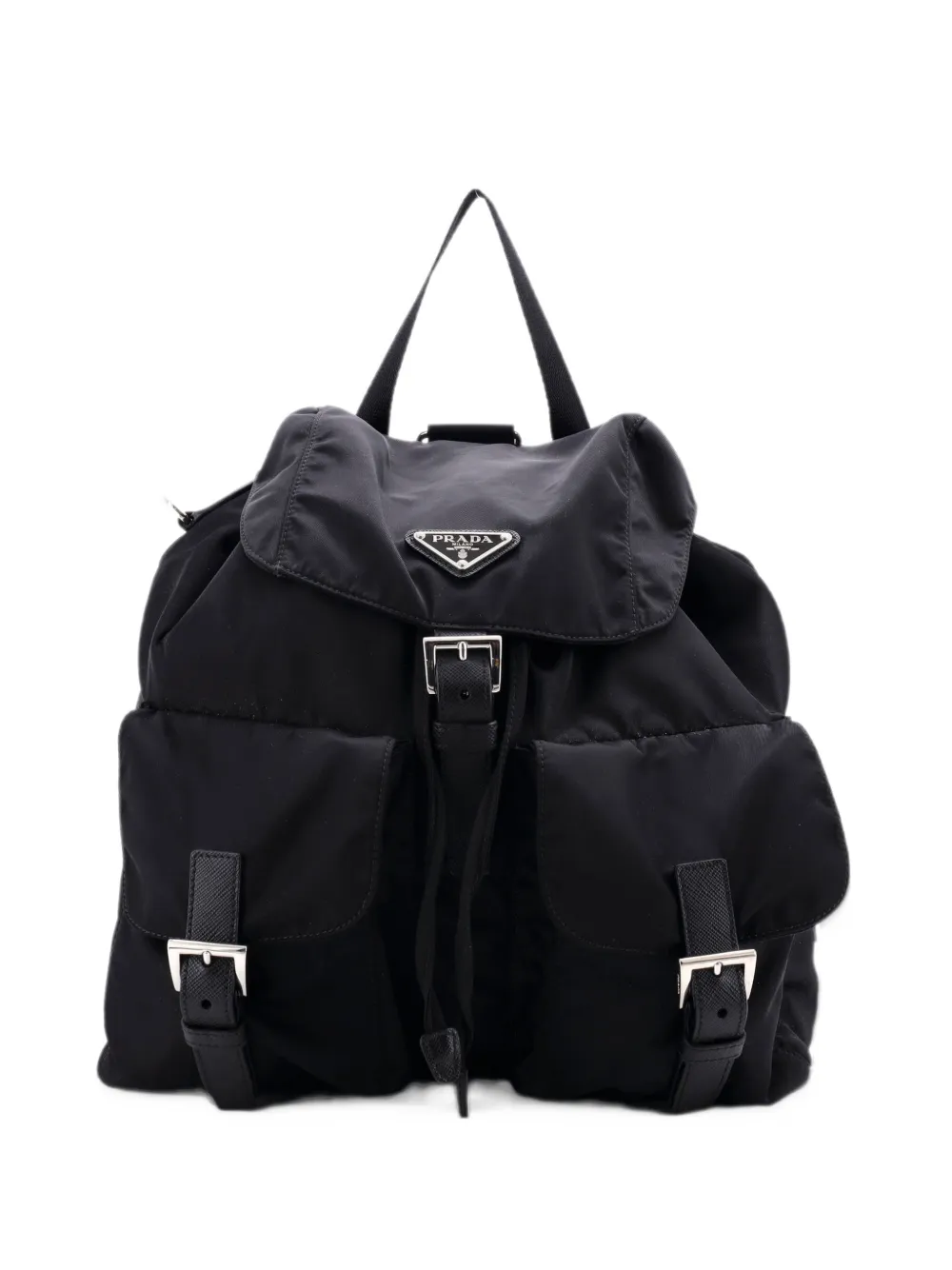 Prada Pre-Owned Zaino con doppia tasca - Nero