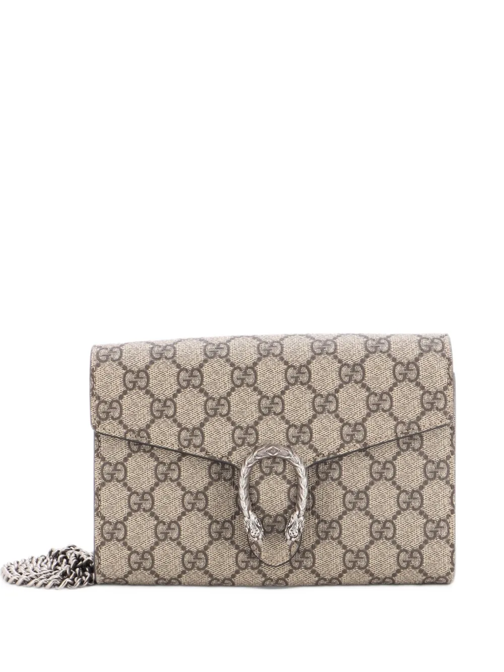 Gucci Pre-Owned Borsa a tracolla Dionysus piccola in tela cerata GG con catena - Marrone