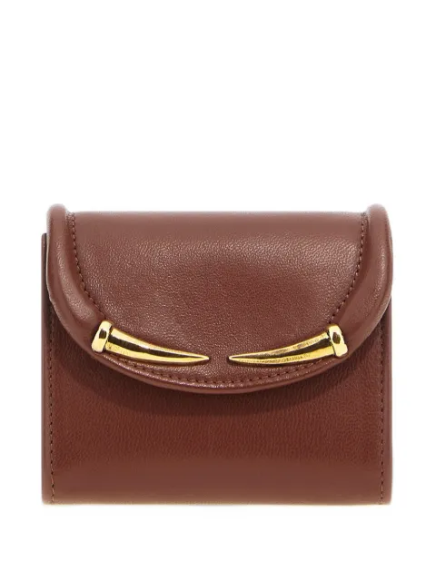 Roberto Cavalli fang-detail leather wallet