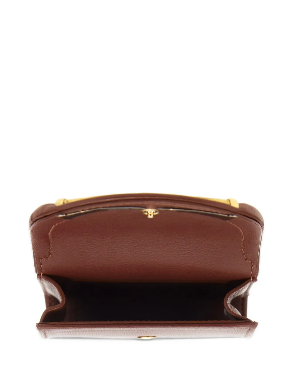 Roberto Cavalli fang-detail leather wallet Bruin