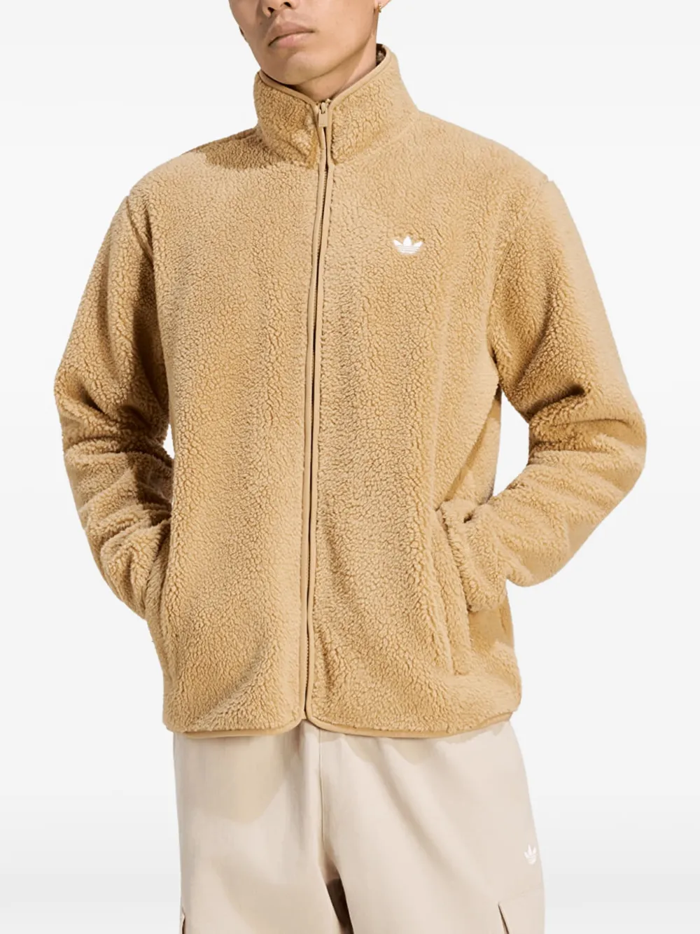 adidas Trefoil Essentials teddy fleece sweater - Toni neutri
