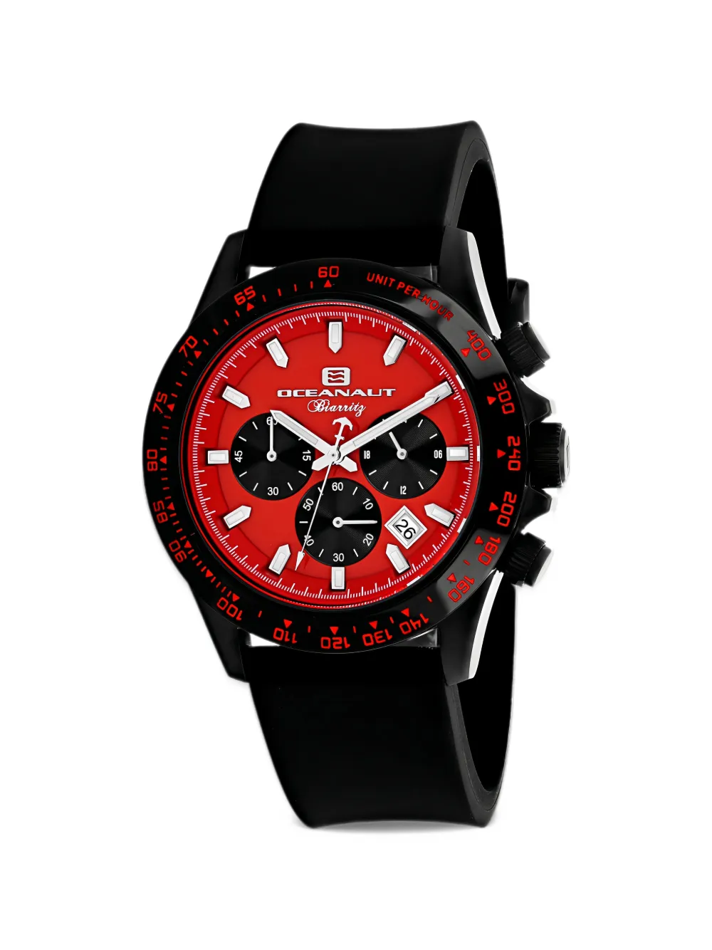 OCEANAUT Biarritz 44mm watch - Rosso