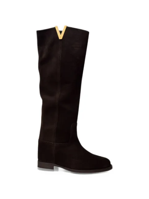 Via Roma 15 V-plaque knee-high boots
