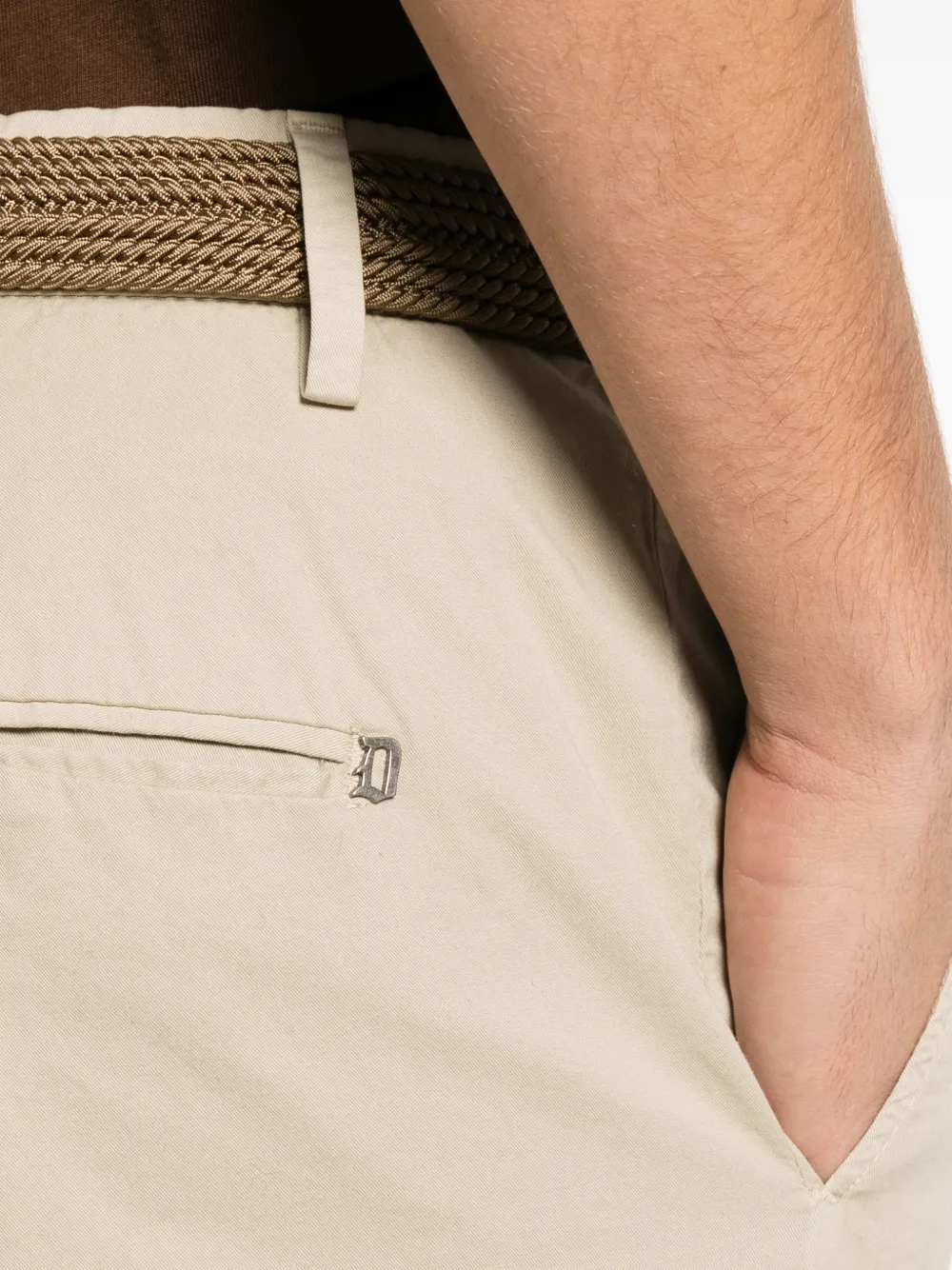 DONDUP Gaubert chino met rechte pijpen Beige