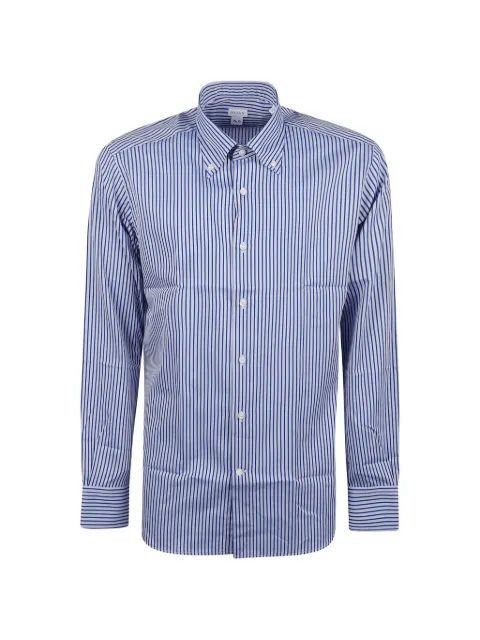 Orian vertical-stripe button-down shirt
