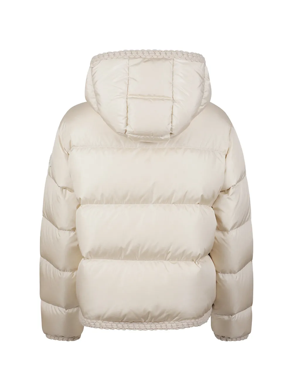 Moncler Evocateur hooded short down jacket Beige