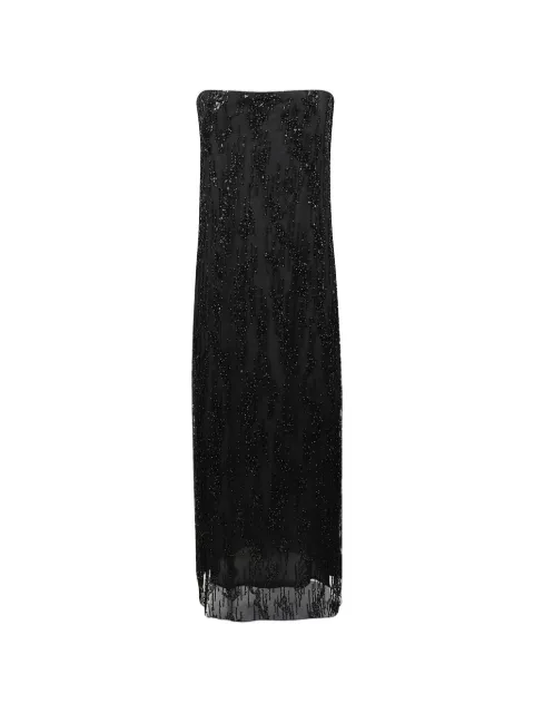 STAUD Cassie sequin-embellished strapless maxi dress
