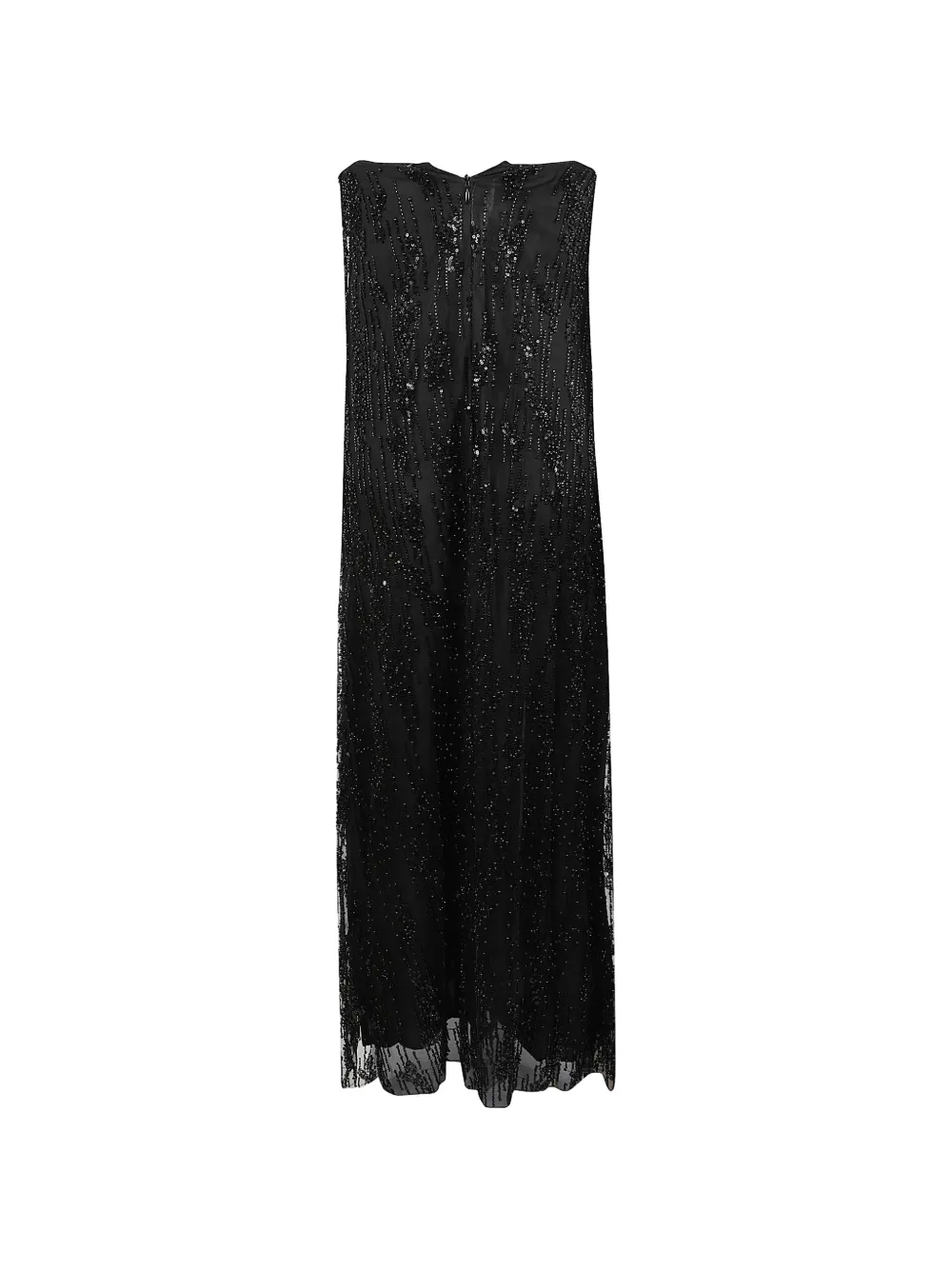 STAUD Cassie sequin-embellished strapless maxi dress Zwart