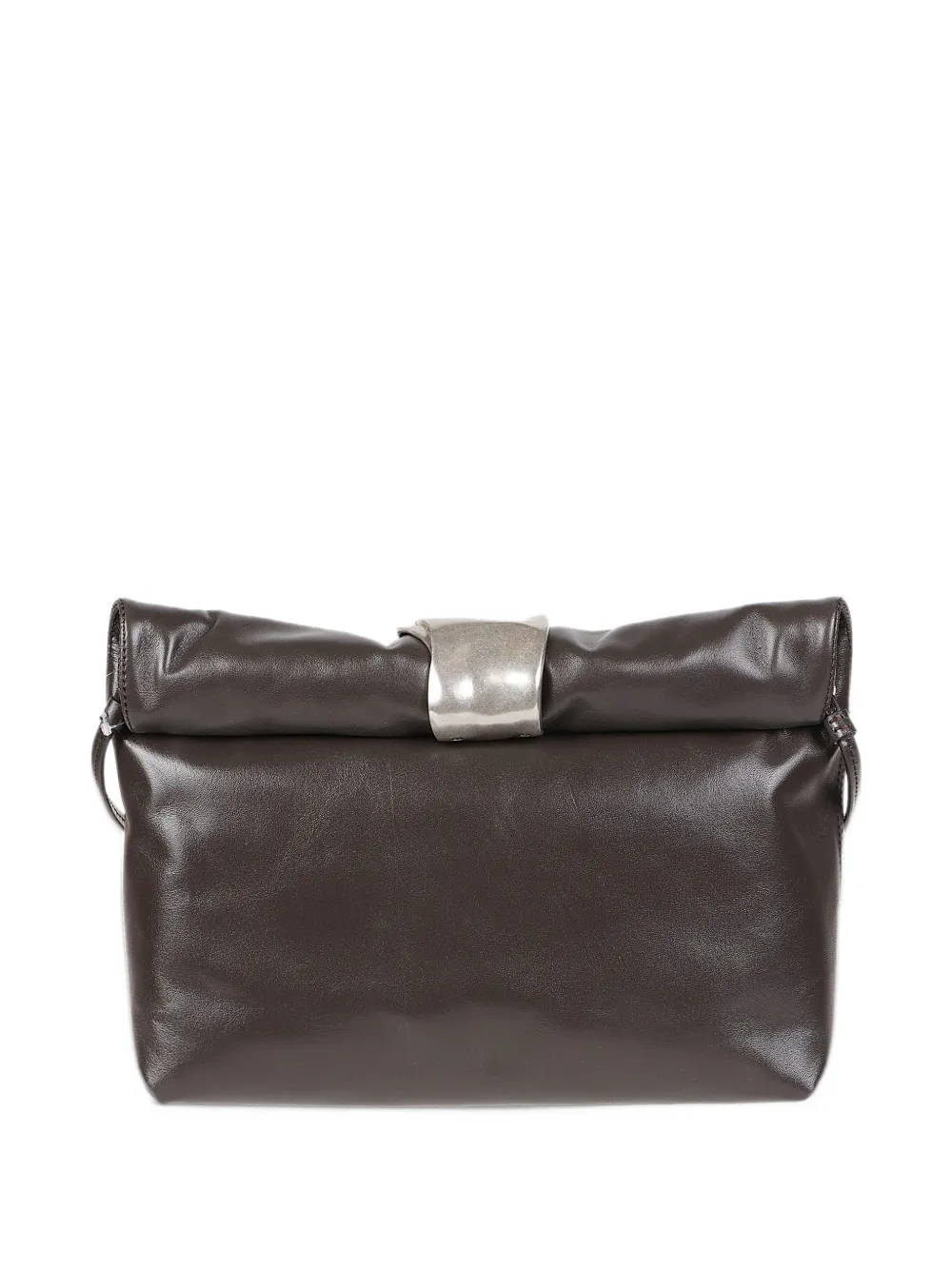 STAUD Cuff sculptural-plaque leather cross body bag Bruin