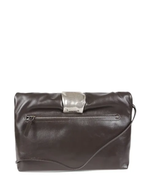 STAUD Cuff sculptural-plaque leather cross body bag