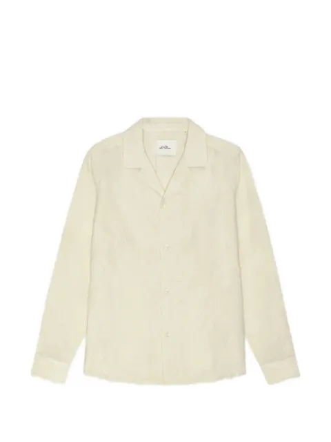 Les Deux flower jacquard button-up shirt