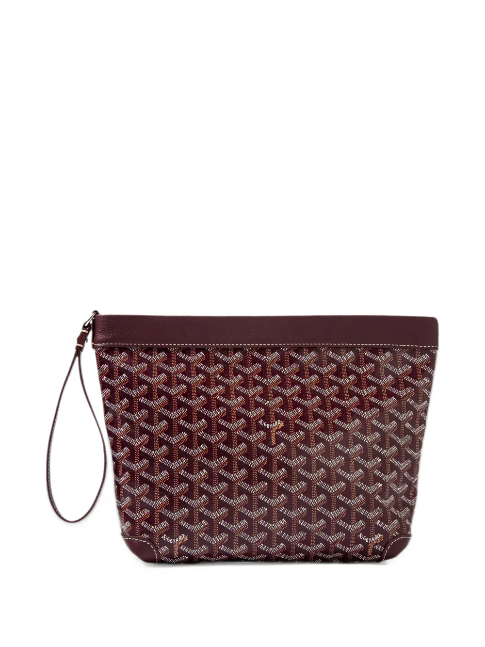 Goyard Pre-Owned Conti Goyard Goyardine pouch - Rosso
