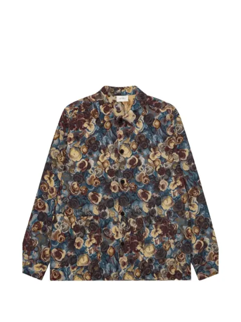 Les Deux flower jacquard shirt jacket
