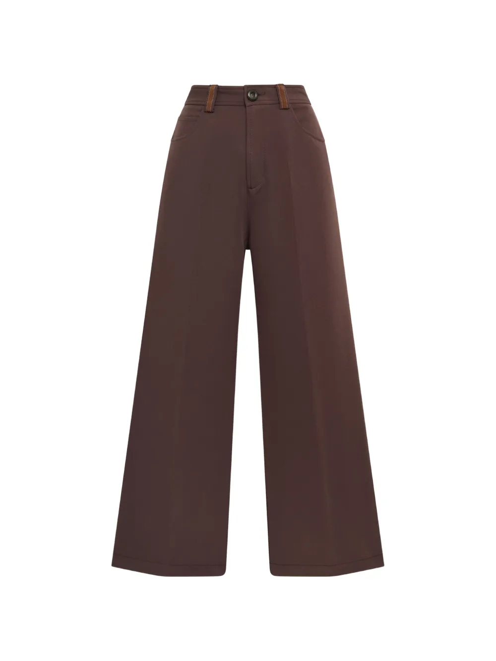 MALIPARMI sleek wide-leg trousers Bruin