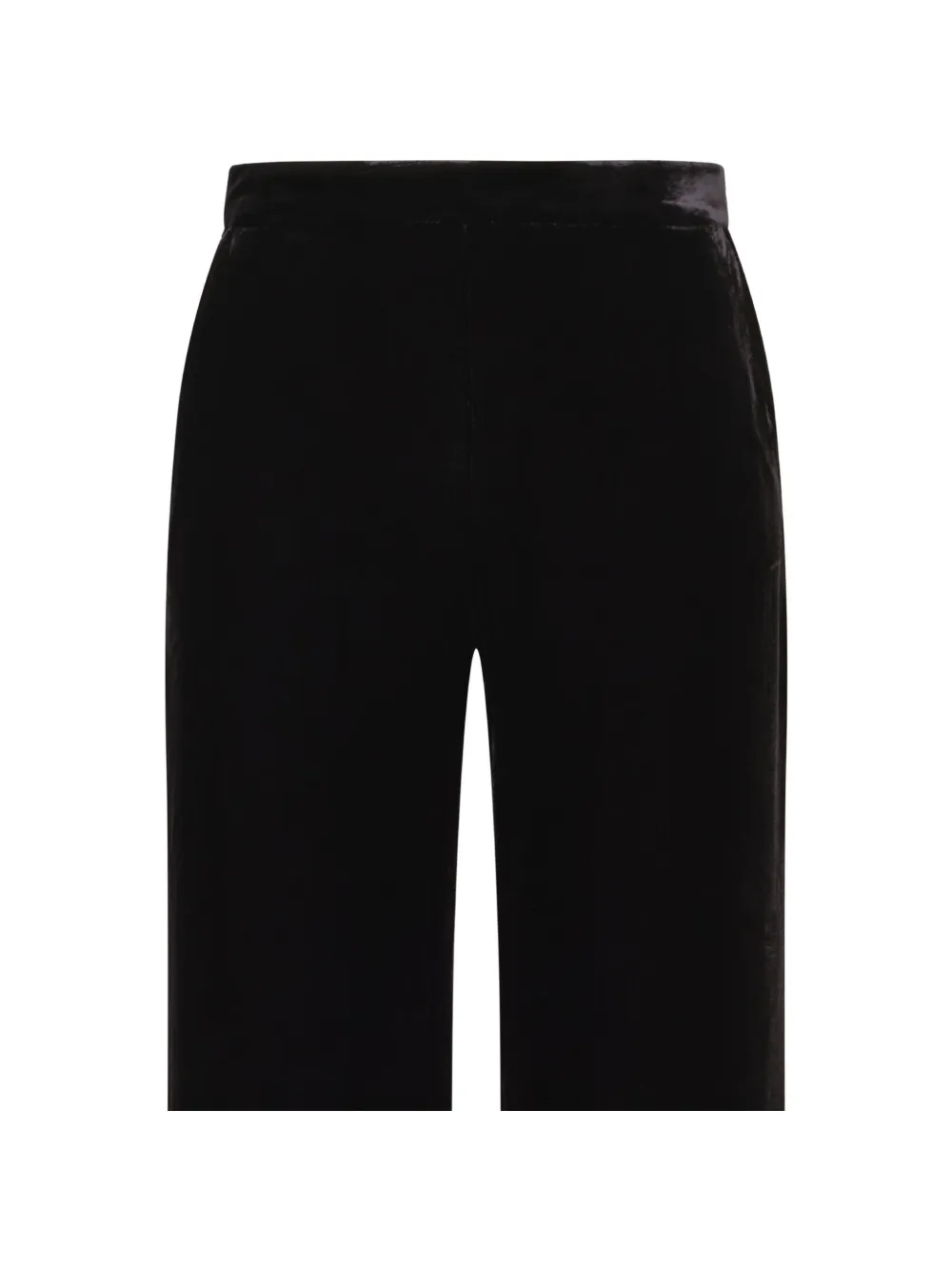 MALIPARMI straight-leg velvet trousers Zwart