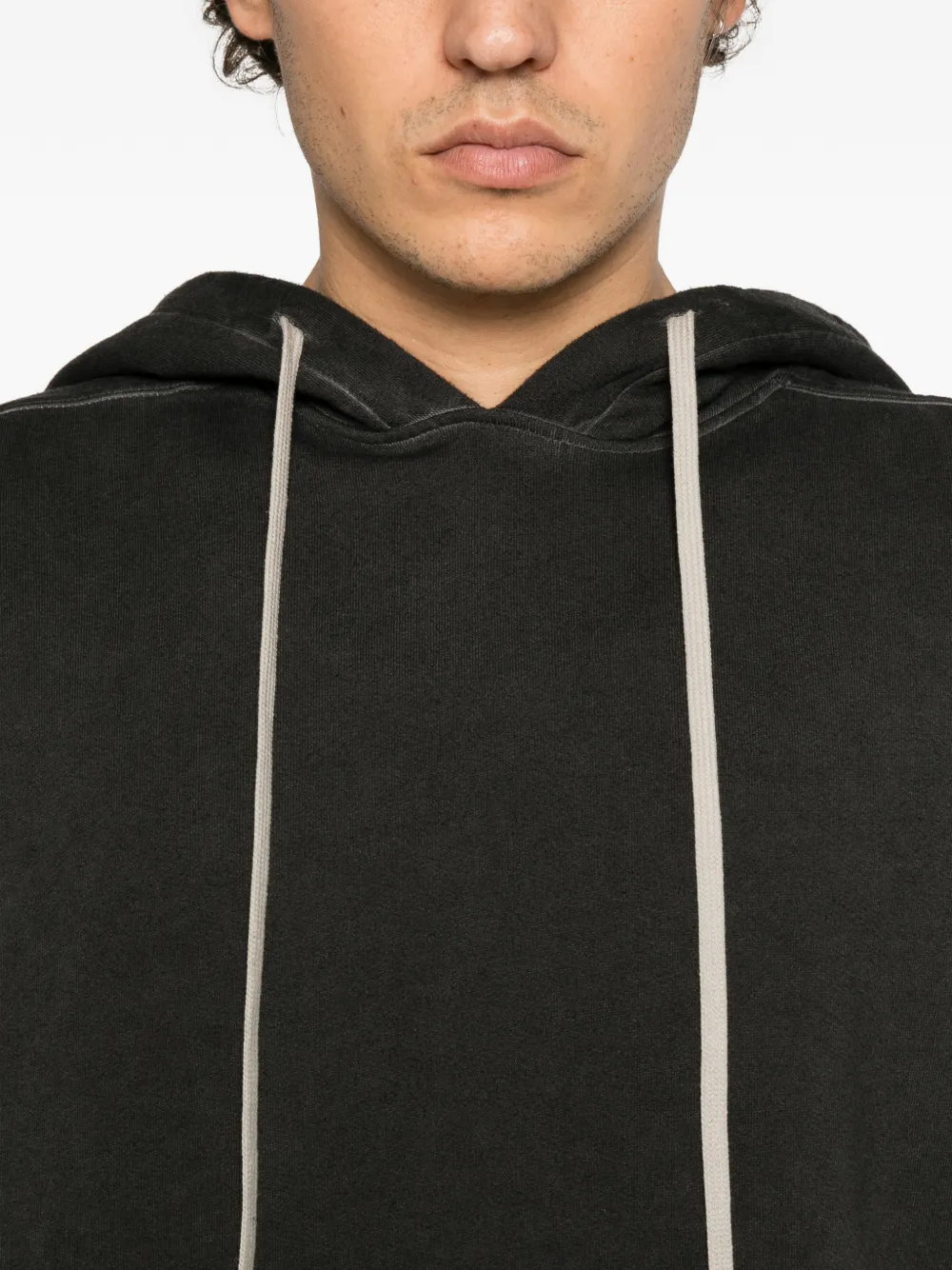 Rick Owens DRKSHDW hood tank top Zwart