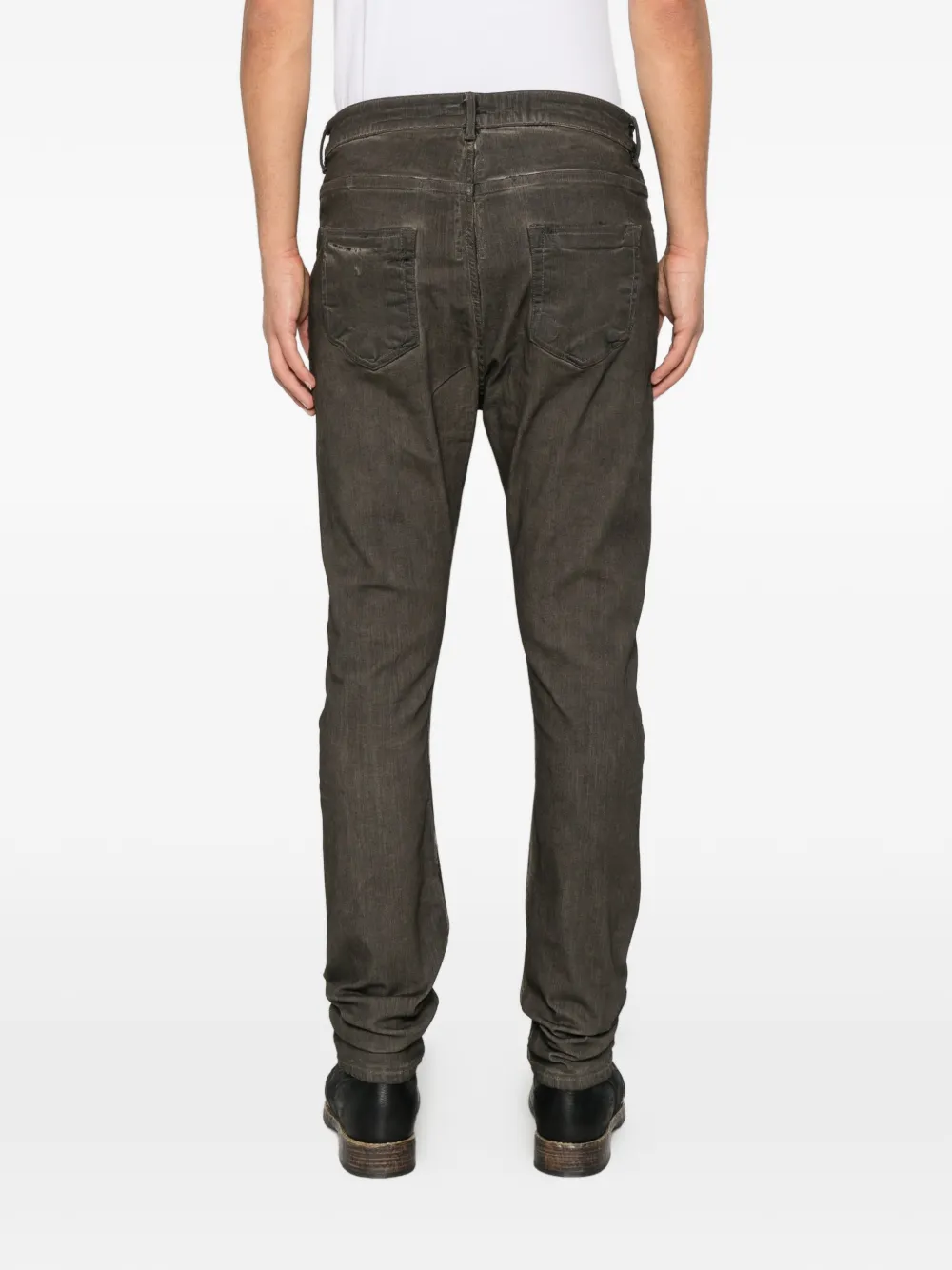 Rick Owens DRKSHDW distressed slim-fit jeans Grijs