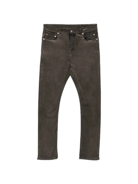 Rick Owens DRKSHDW jeans slim con efecto envejecido