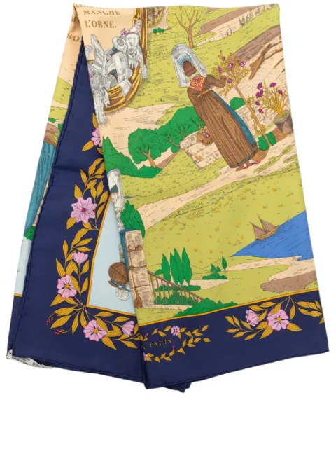 Hermès Pre-Owned 1986 Costumes Des Departments Carre Silk Scarf 90 scarves
