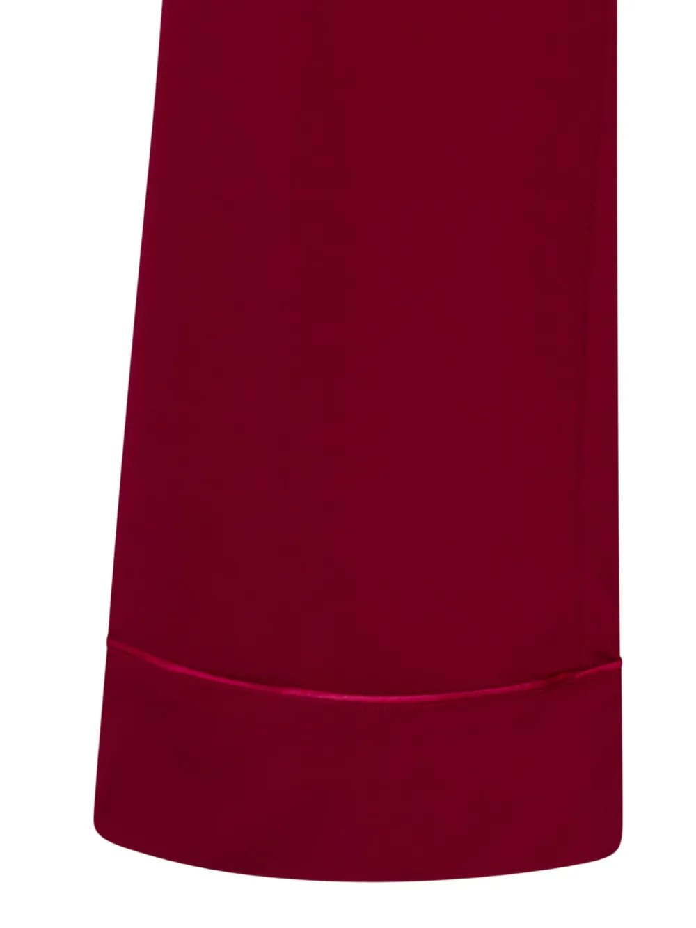 MALIPARMI piping-detail straight-leg trousers Rood