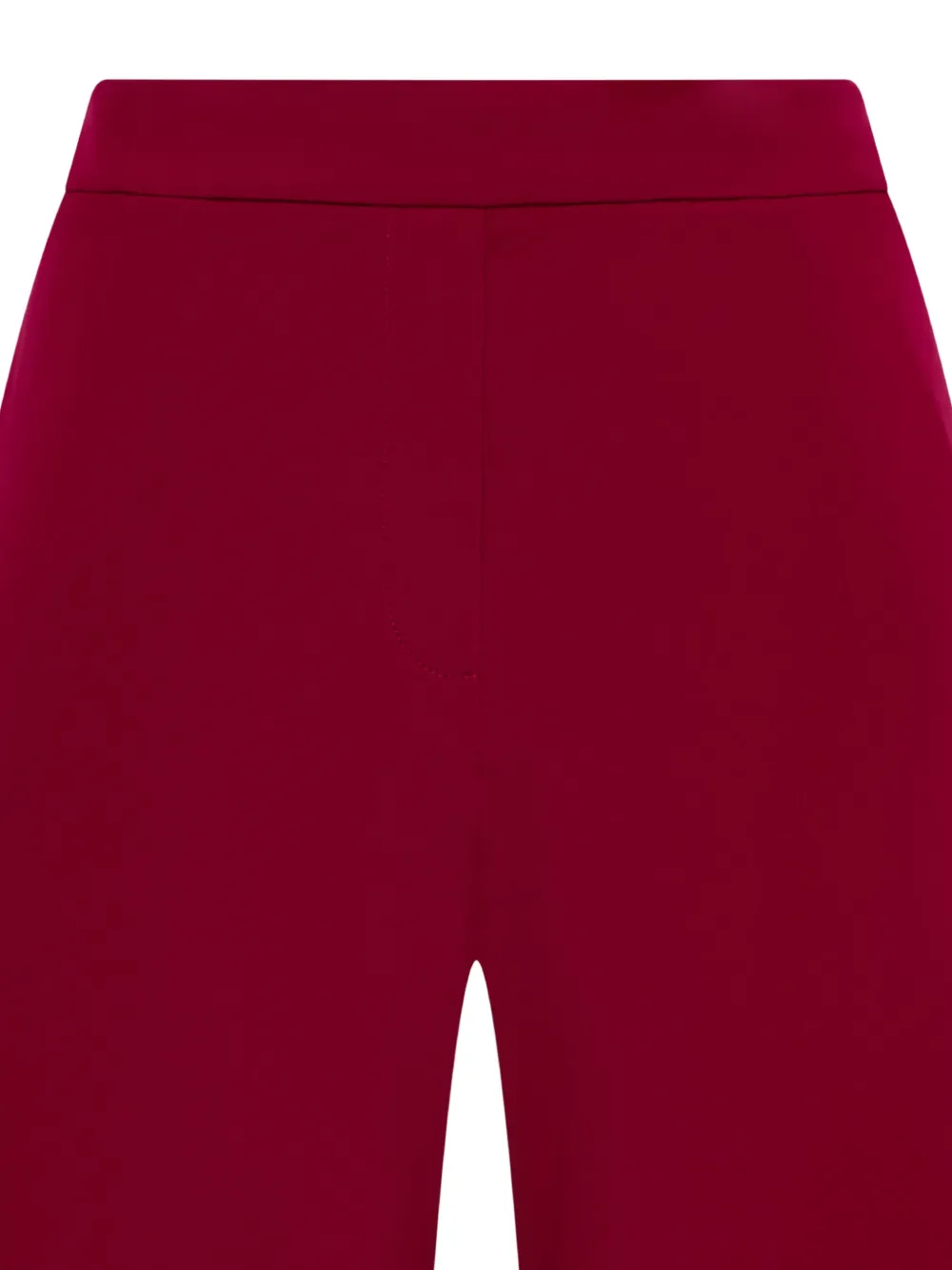 MALIPARMI piping-detail straight-leg trousers Rood