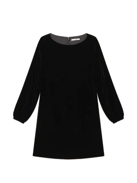 MALIPARMI velvet balloon-sleeve mini dress