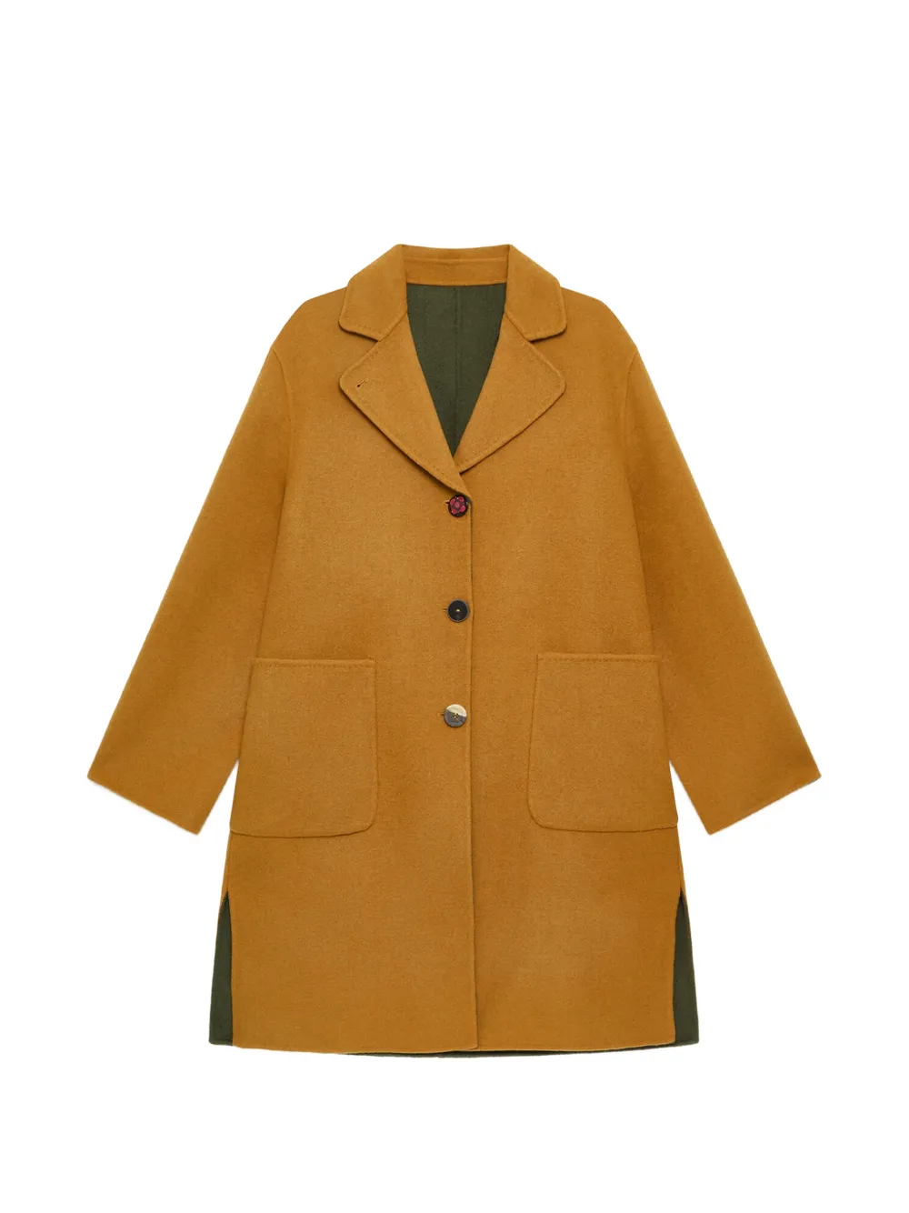 MALIPARMI reversible double-face coat - Yellow