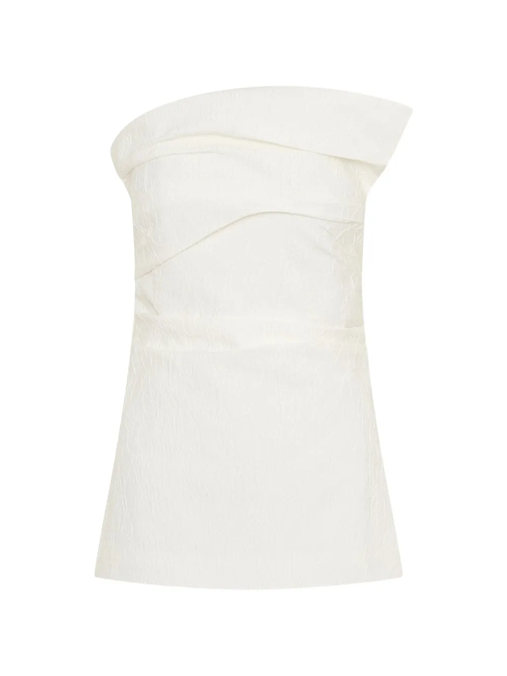 Anna Quan Valletta strapless draped blouse - Bianco