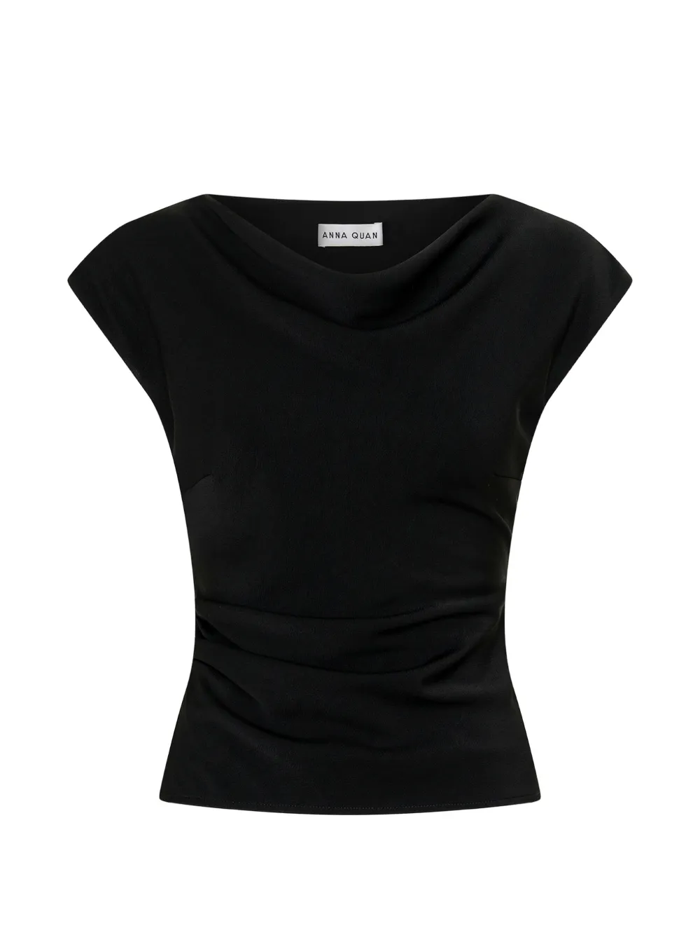Anna Quan Bessette cowl-neck blouse - Nero